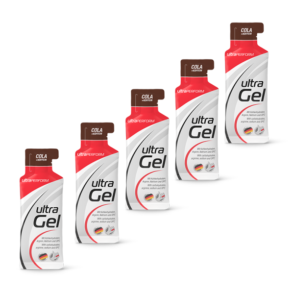 Ultrasports ultraGel Portionsbeutel 5er Pack Cola + Koffein