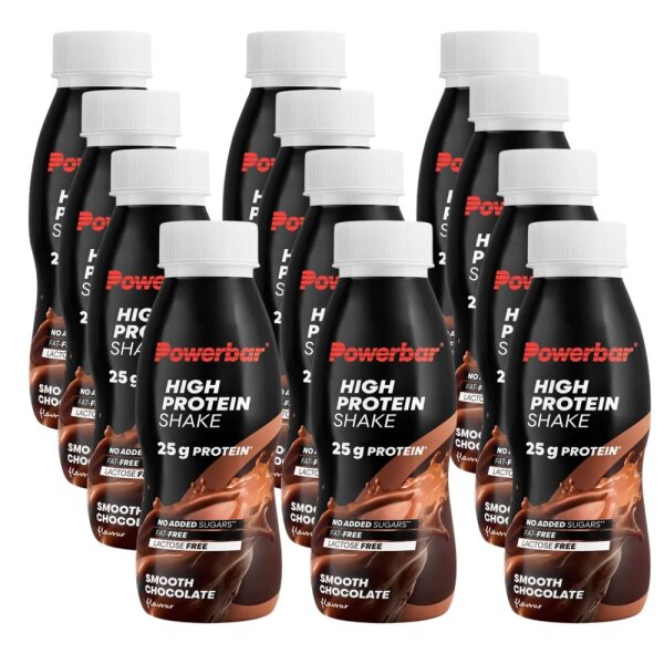 PowerBar High Protein Shake 12er Tray Smooth Chocolate