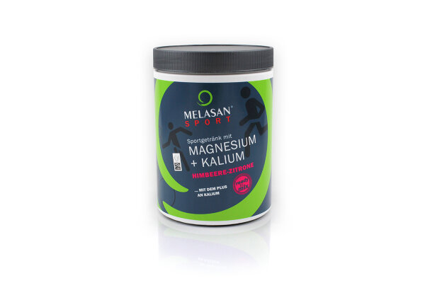 Melasan Sportgetränk mit Magnesium + Kalium 610g Dose Himbeer-Zitrone