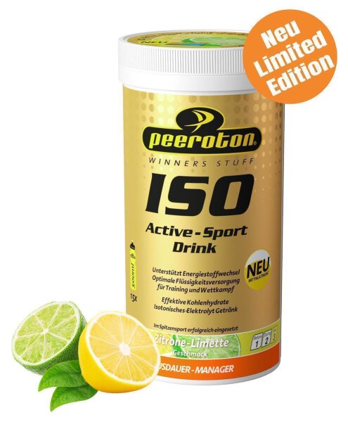 Peeroton ISO Active - Sport Drink 300g Dose Zitrone - Limette