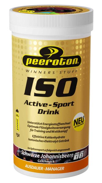 Peeroton ISO Active - Sport Drink 300g Dose Schwarze Johannisbeere