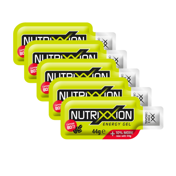 Nutrixxion Energy Gel XX Force Einzelgel 5er Pack Green Apple + Koffein