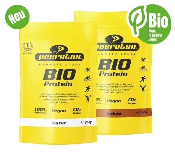 Peeroton BIO Vegan Protein Pulver Mix 500g Beutel Natur