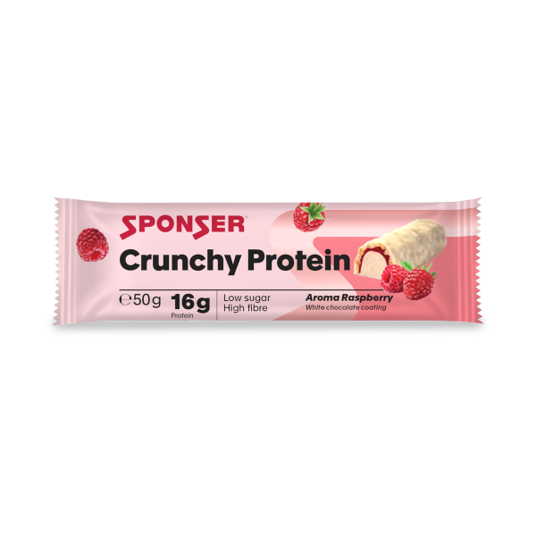 Sponser Crunchy Protein Bar Eiweißriegel Raspberry (Himbeer)