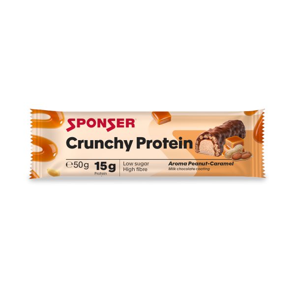 Sponser Crunchy Protein Bar Eiweißriegel Peanut-Caramel