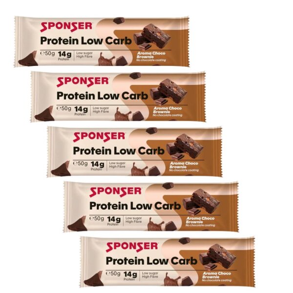 Sponser Protein Low Carb Riegel 5er Pack Choco Brownie