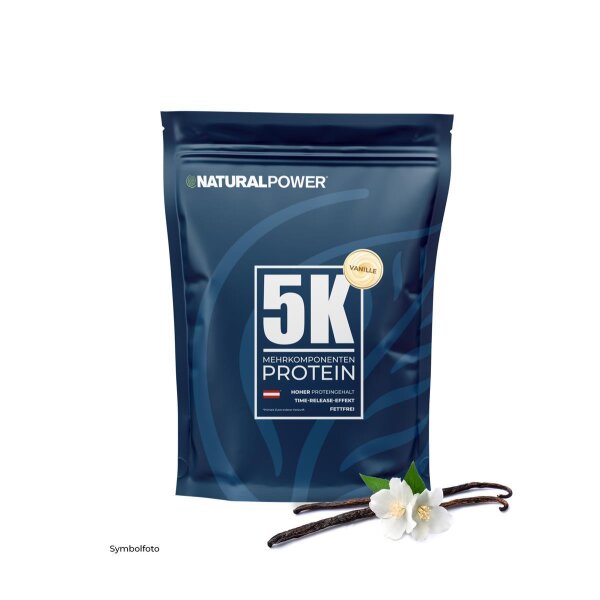 Natural Power 5 Komponenten Protein 500g Standbeutel Vanille