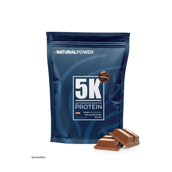 Natural Power 5 Komponenten Protein 1000g Standbeutel Schoko