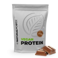 Natural Power Vegan Protein 1000g Standbeutel Schoko