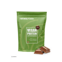 Natural Power Vegan Protein 1000g Standbeutel Schoko