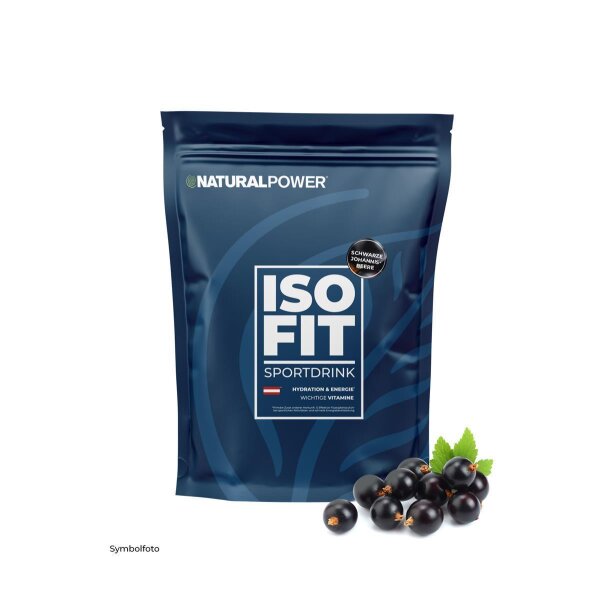 Natural Power Iso Fit Sport 1500g Schwarze Johannisbeere