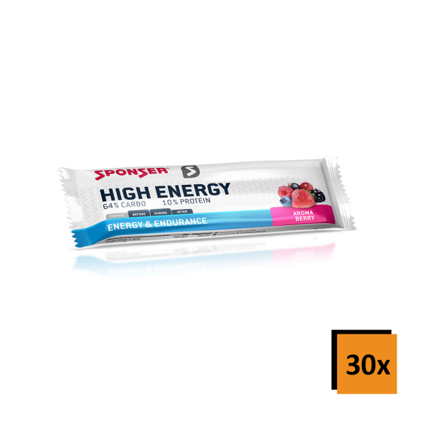 Sponser High Energy Bar Riegel 30er Box Berry