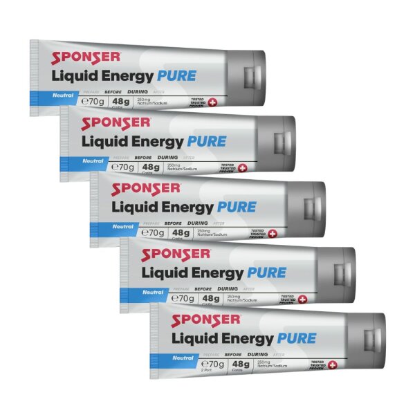 Sponser Liquid Energy Gel Tube 5er Pack