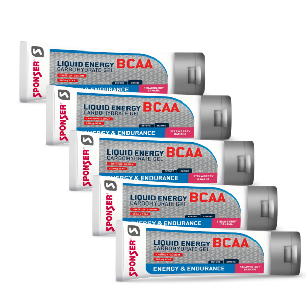 Sponser Liquid Energy Protein BCAA Tube 5er Pack