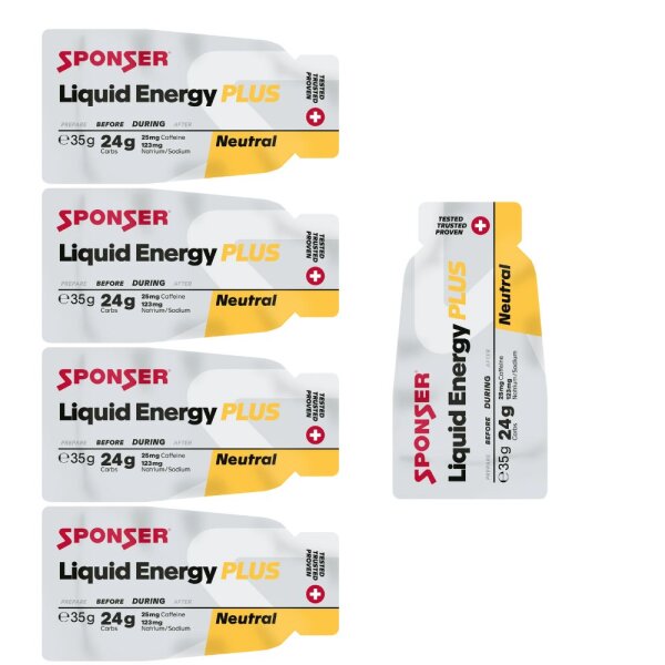 Sponser Liquid Energy Plus Gel 5er Pack