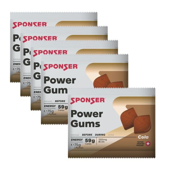 Sponser Power Gums Beutel 5er Pack