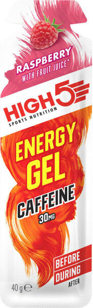 High5 Energy Gel Rasberry + Koffein