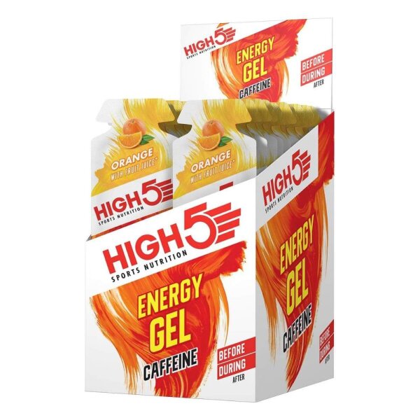 High5 Energy Gel 20er Box Orange + Koffein