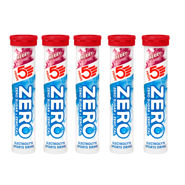 High5 Zero Active 1 x 20 Braustabletten Dose 5er Pack Berry