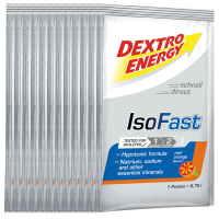Dextro Energy IsoFast Portionsbeutel 12er Box Red Orange