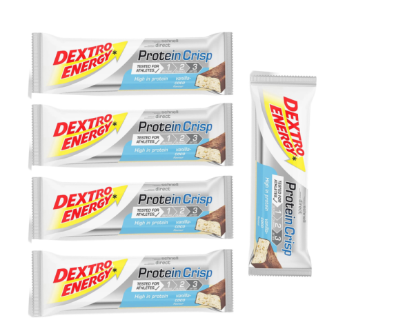 Dextro Energy Protein Crisp Riegel 5er Pack Vanilla - Coco