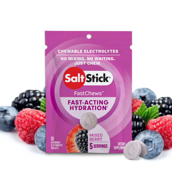 Salt Stick Fast Chews Elektrolyt-Kautabletten Mixed Berry