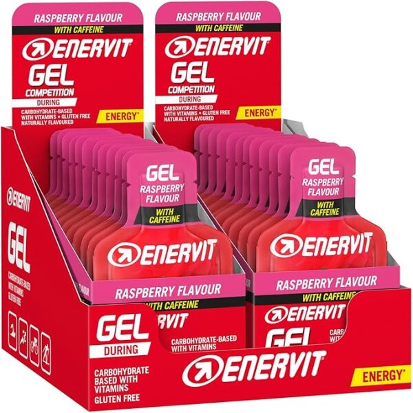 Enervit Sport Gel 24er Box Himbeere + Koffein