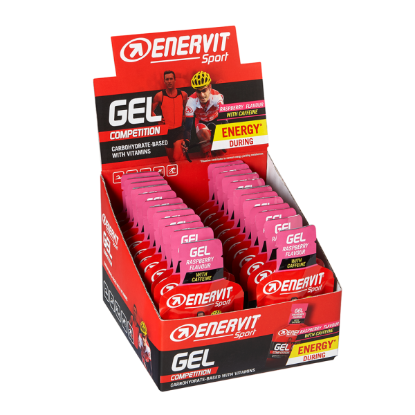 Enervit Sport Gel 24er Box Himbeere + Koffein