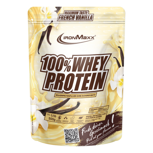 IronMaxx 100% Whey Protein 500g Beutel French Vanille
