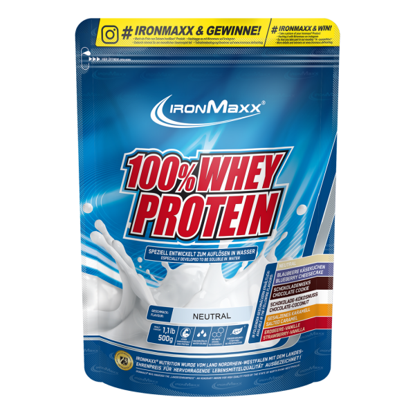 IronMaxx 100% Whey Protein 500g Beutel Neutral