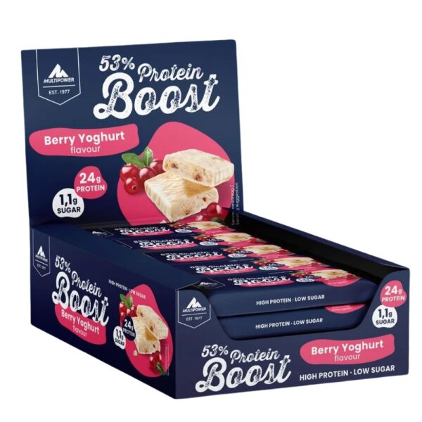 Multipower 53% Protein Boost Bar 20er Box Berry Yoghurt