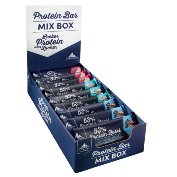 Multipower 53% Protein Boost Bar 20er Box gemischt