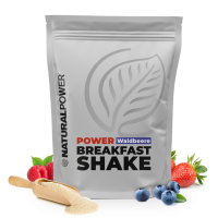 Natural Power Breakfast Shake 800g Pulver Waldbeere