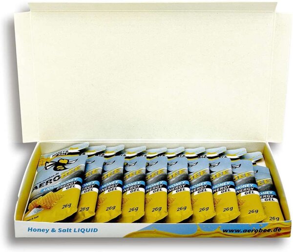 AEROBEE Energy Gel aus Honig LIQUID 10er Box gemischt