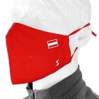 Ski Austria Gesichtsmaske Mund Nasen Schutz mit Filter rot