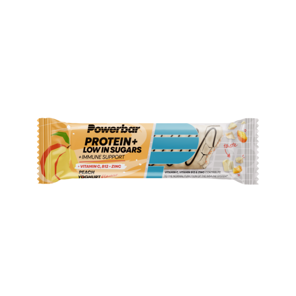 PowerBar Protein+ Low in Sugars Immune Support Riegel 16er Box