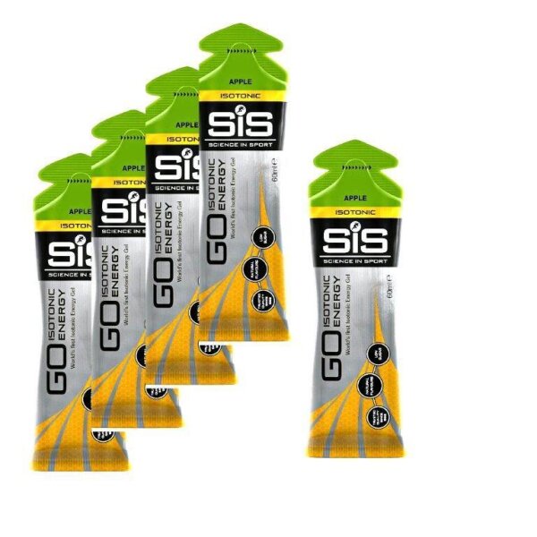 SIS Isotonic Energy Gel 5er Pack Apfel