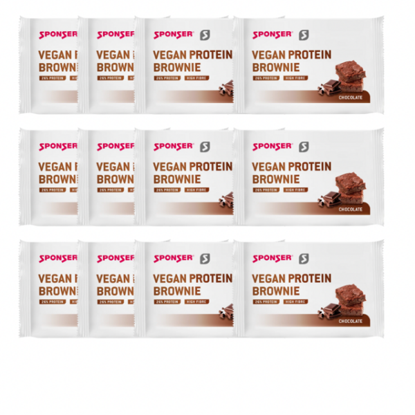 Sponser Vegan Protein Brownie Riegel 12ér Box