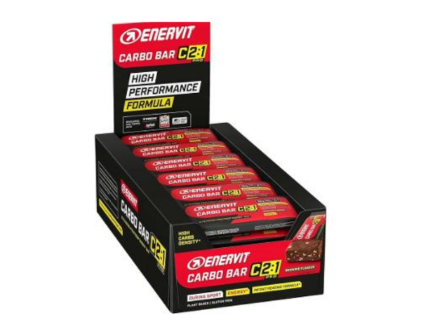 Enervit Carbo Bar Riegel C 2:1 Pro 30er Box Brownie