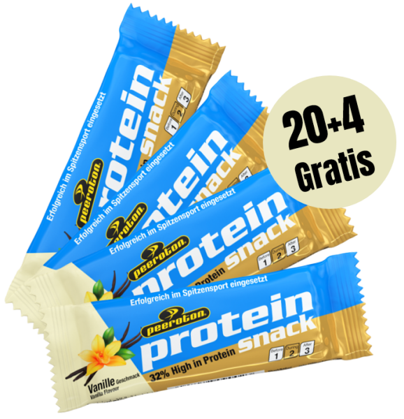 Peeroton Protein Snack Riegel 20 + 4 Aktion