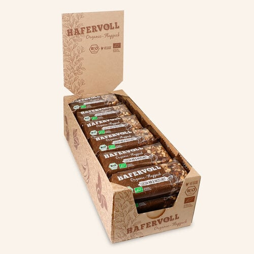 Hafervoll Organic Flapjack Riegel 18er Box