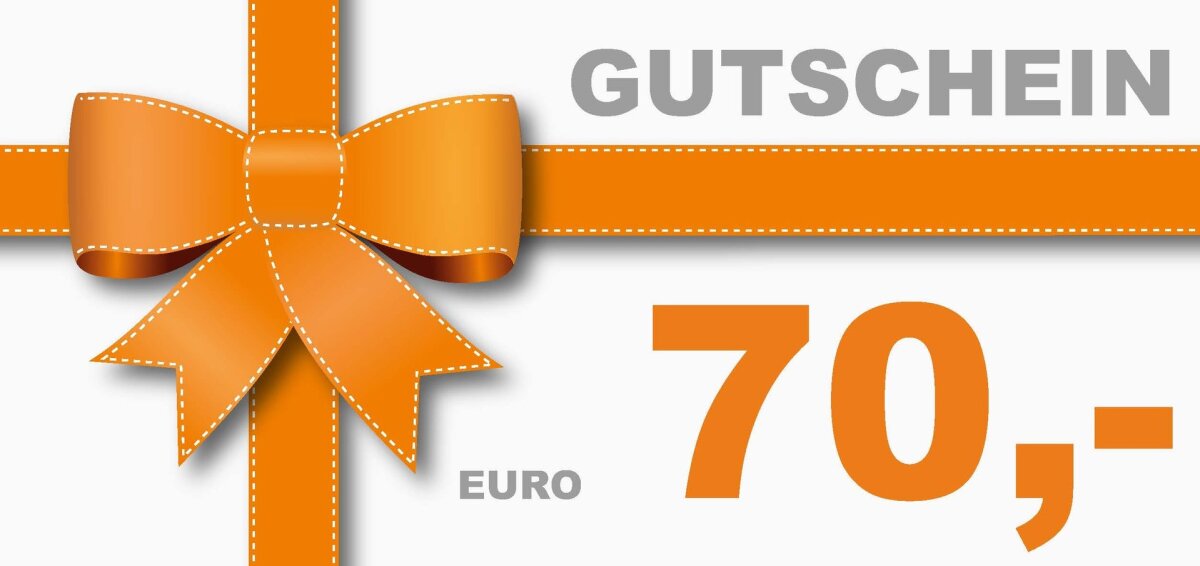 Euro 70,- Gutschein, 77,00 €