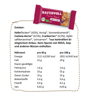Hafervoll Organic Flapjack Riegel 5er Pack Chia & Pistachio
