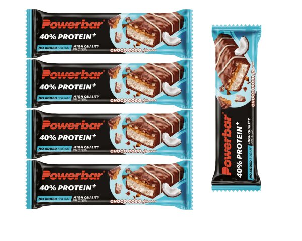 PowerBar 40% Protein+Crisp Riegel  5er Pack Choco Coco