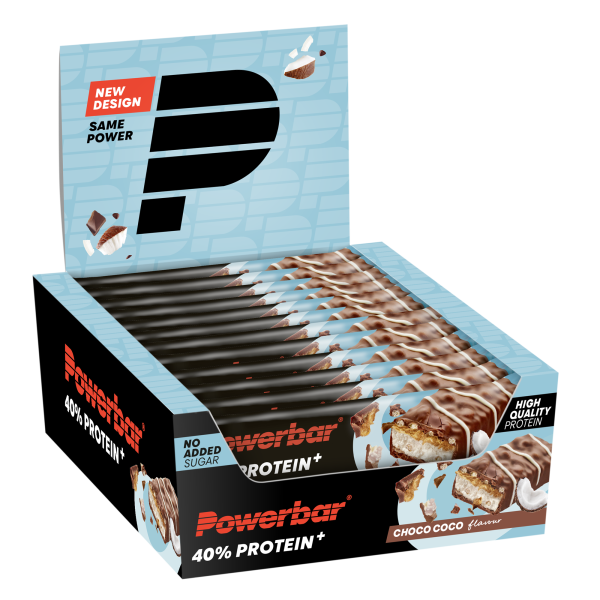 PowerBar 40% Protein+High Protein Low Sugar Riegel 12er Box