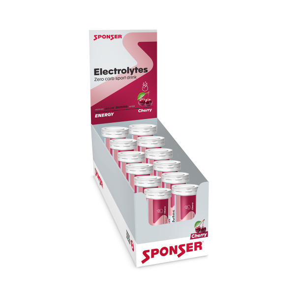 Sponser Elektrolyt Tabs Brausetabletten Dose 12er Box Cherry