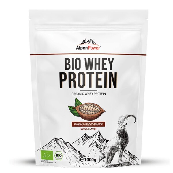 AlpenPower Bio Whey Protein Kakao 1 kg