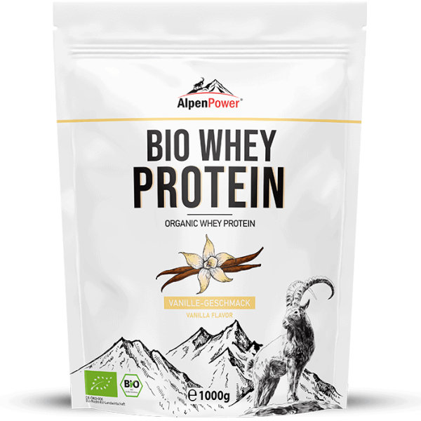 AlpenPower Bio Whey Protein Vanille 1 kg