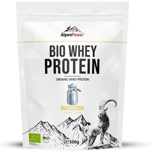 AlpenPower Bio Whey Protein 500 g Erdbeere