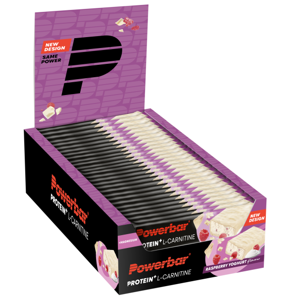 PowerBar Protein Plus L-Carnitin Himbeer-Joghurt Riegel 30er Box